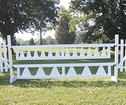 Large Triangle Picket Gate Wood Horse Jumps 12ft