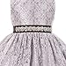 Dreamer Elegant Lace Rhinestones Belt Sash Easter Pageant Flower Girl Dress