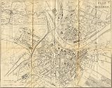 GERMANY:Dresden:Town city plan,c1879 map