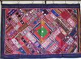 Review NovaHaat  / BANJARA RARE MIRROR KUTCH INDIAN WALL HANGING TAPESTRY
