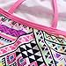 Attraco Big Girls Fringe Geometric Splice One Piece Swimsuit Swimwear Size 14