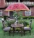 Lalhaveli Ethnic Handmade Embroidery Work Design Cotton Large Garden Umbrella 52 X 72 Inches RS.10560.00