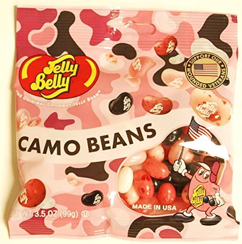 Clay Foods - Jelly Belly Jelly Beans - Patriotic Flavors - Choose a Flavor - Camo, Pink Camo, or All American (Pink Camo)