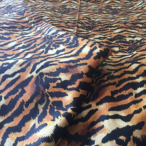 Whasmos Decor Home Bedding 100% Egyptian Cotton 500-Thread-Count 4 PCs Duvet Cover Set {(1) Duvet Cover (1) Fitted Sheet+27 Inch Pocket Drop (2) pillow Case} Tiger Print Olympic Queen Size