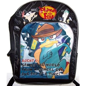 Phineas and Ferb Agent P Saving the World Backpack by 