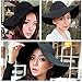 Dealzip Inc? Vintage Style Women Lady Wide Brim Wool Felt Bowler Fedora Cloche Floppy Beach Sun Hat Cap with Lovely Bow Band (Black)