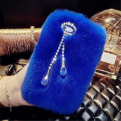 Figer Luxury Bling Warm Soft Beaver Rabbit Fur Hair sluffy Back Case Cover For HTC Desire 816