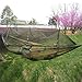 Rusee Camping Hammock with Net Outdoor Hammock Travel Bed Lightweight Parachute Fabric Double Hammock for Tree, Camping, Hiking, Backpacking, Backyard (Camouflage)