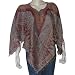 Girls Ponchos in Wool Jacquard Design 40 x 40 inches (pnch287)