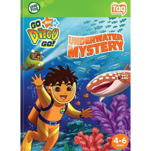 LeapFrog Tag Book Go Diego Go! Underwater Mystery