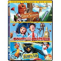 Cloudy With a Chance of Meatballs / Open Season / Surf's Up [DVD] [2010]
