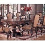 Ash Burl Saint Charles Wooden Finish Dining Room Table