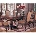 Ash Burl Saint Charles Wooden Finish Dining Room Table