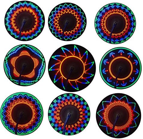 Cool Tech LED Flash Tyre~16 LED 32 Patterns for Car Bike Bicycle Motorcycle Wheel Light Tire. Rainbow Spoke Light
