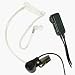 MIDLAND AVP-H3 FBI STYLE EAR BUD/MIC W/ COILED EAR BUD
