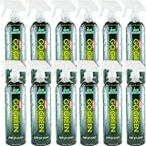 Glass Cleaner (Eco-Friendly, All-Natural and Sustainable), 24 fl oz Spray Bottle, by Perf Go Green [Case of 12]