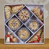 Christmas Straw Ornaments - Set of 44 pieces