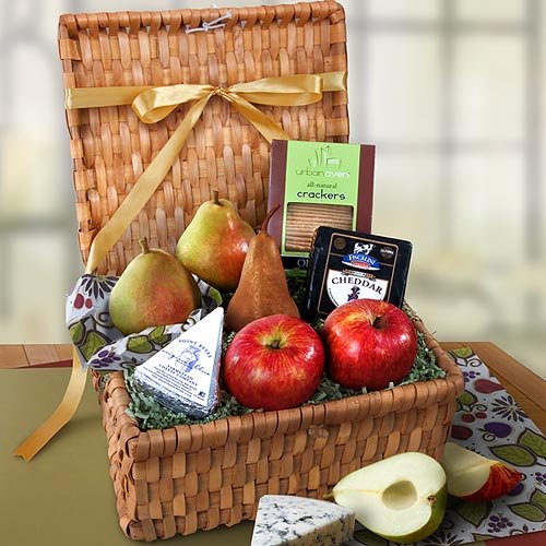 Petaluma Fruit and Artisan Cheese Gift Basket Hamper