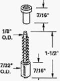 Slide-Co #PL 7925 6PK Scr Plunger Latch