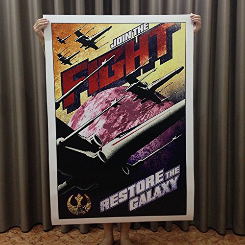 Poster Mural Star Wars Fight Propaganda 40x57 in (100x144 cm) 8mil Paper