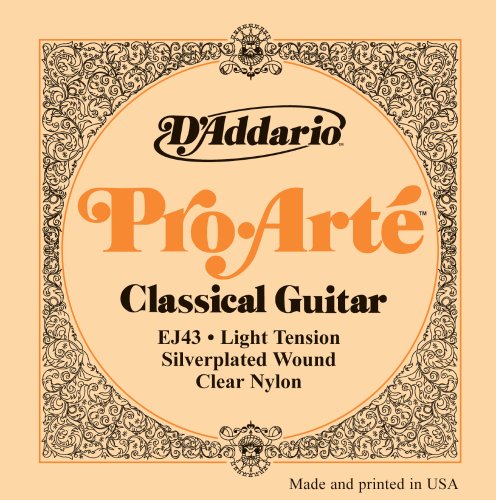 D'Addario EJ43 Pro-Arte Nylon Classical Guitar Strings, Light Tension