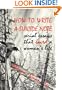 How to Write a Suicide Note: serial essays that saved a woman's life (Reflections of America)