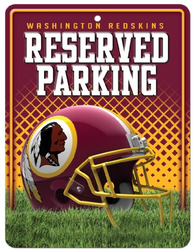 NFL Washington Redskins Hi-Res Metal Parking Sign