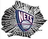 New Jersey Nets Shattered Auto Decal (12 x 10 -inch)