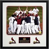 St. Louis Cardinals - 2006 World Series Champions - Framed 16x20 Photo with Team Logos