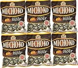French Mi-Ko-Cho, Soft Caramels Coated In Dark Chocolate La Pie Qui Chante-Mi-Cho-Ko, Caramels Tendres Enrobes De Chocolat Noir La Pie Qui Chante-6 Bag Pack