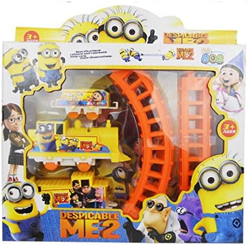 2016 New Despicable Me Minions Minion Figure Electric Train Track Baby Toy Kids Child Christmas Festival Gift