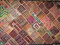 Ethnic Tribal Kutch Embroidery Tapestry Wall Decor Hanging 78"