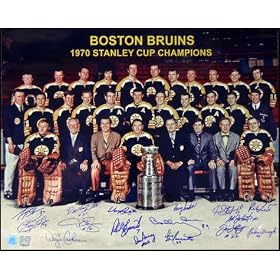 1970 Boston Bruins Stanley Cup TEAM SIGNED 16x20 Photo
