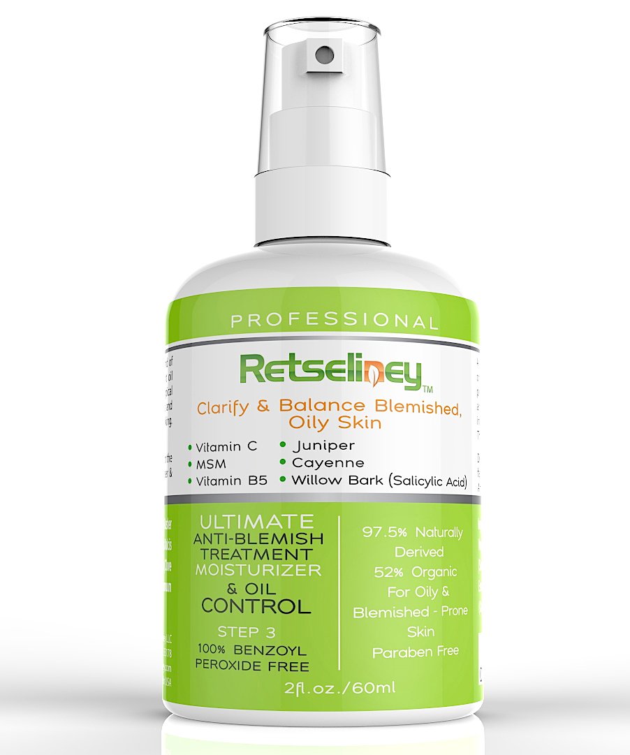 Retseliney Salicylic Acid Best Acne Treatment Moisturizer Cream Oil