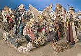 Large 12-Piece Outdoor Nativity Set With Stable Christmas Yard Art Decoration
