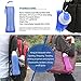 Foldable Silicone Sports Water Bottle BPA Free FDA Approved 100% Food Grade Silicone, Collapsible Unbreakable Leak Proof Reusable Ice Pack 17 Oz 500ml