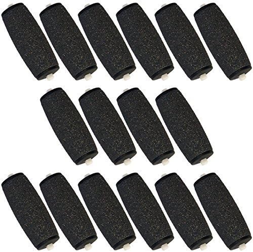 Velvet Replacement Rollers Compatible with Scholl Velvet Smooth Express Pedi & Amope Pedi Perfect Electronic Pedicure Foot Files (16 pack) by The Pedi Store