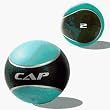 Cap Barbell Medicine Ball (Black, 2lb )