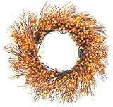 GKI Bethlehem Lighting 24-Inch 35-Light Harvest Cranberry Wreath