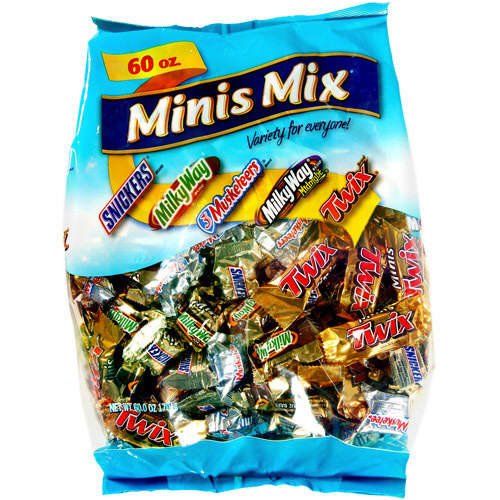 Minis Mix Variety Candy - 60 oz. bag by 3 Musketeers