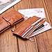 Borgasets Women's Soft Leather Trifold Wallet Zipper Purse