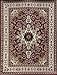 Generations Oriental Traditional Isfahan Persian Area Rug, 2' x 7', Red/Burgundy