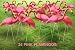 Garden Plast Pink Flamingos, 24-Pack