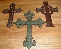 3 pc Cast Iron Cross Set