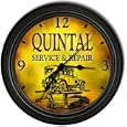 Quintal 's Garage Black Cascading Wall Clock
