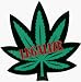 Marijuana Pot Leaf with LEGALIZE in Red - Sticker / Decal (Weed / Grass / Hemp)