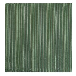 Green Stripe Oversized Cloth Dinner Napkins Set of 12