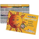 Sakura XEP50 50-Piece Cray-Pas Junior Artist Assorted Color Oil Pastel Set