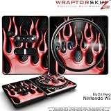 DJ Hero Skin Metal Flames Red fits Nintendo Wii DJ Heros (DJ HERO NOT INCLUDED)