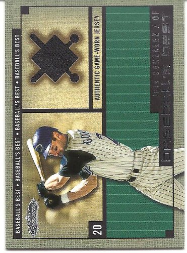 Luis Gonzalez 2002 Fleer Showcase Baseball's Best Memorabilia Jersey Card Arizona Diamondbacks